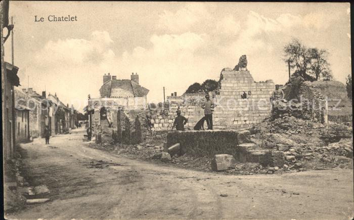 Le Chatelet-sur-Retourne Ruines Grande Guerre 1. Weltkrieg