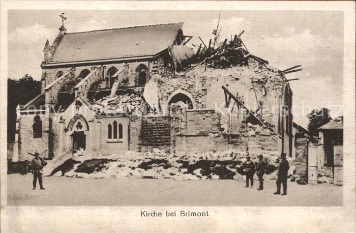 Brimont zerstörte Kirche 1. Weltkrieg
