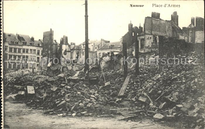 Namur Wallonie Ruines Place d Armes Grande Guerre Truemmer 1. Weltkrieg