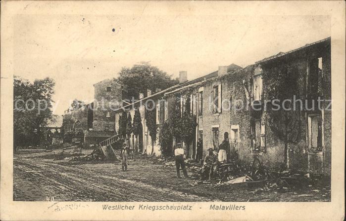 Malavillers Westlicher Kriegsschauplatz 1. Weltkrie
