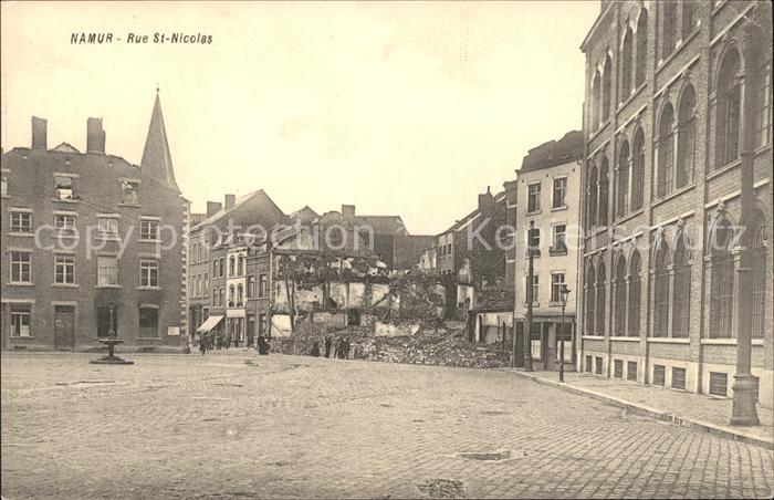 Namur Wallonie Rue Saint Nicolas Grande Guerre 1. Weltkrieg