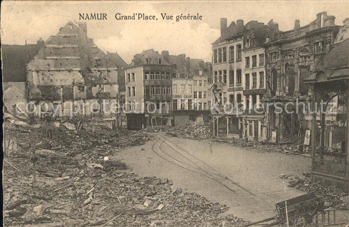 Namur Wallonie Ruines Grande Place 1. Weltkrieg