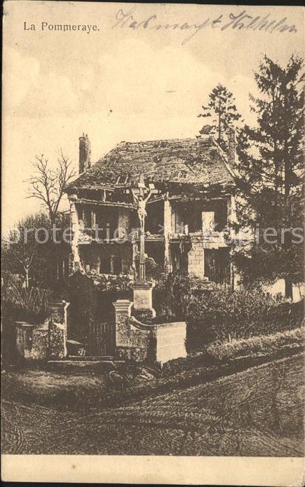 La Pommeraye Maine-et-Loire Zerstörtes Haus 1. Weltkrieg Regimensst