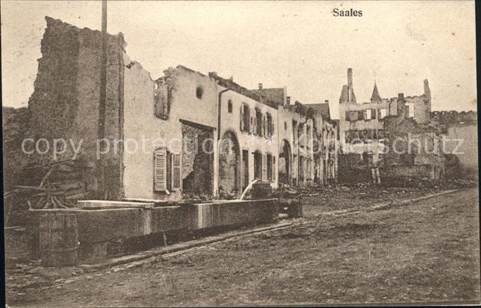 Saales Ruines Grande Guerre Trümmer 1. Weltkri