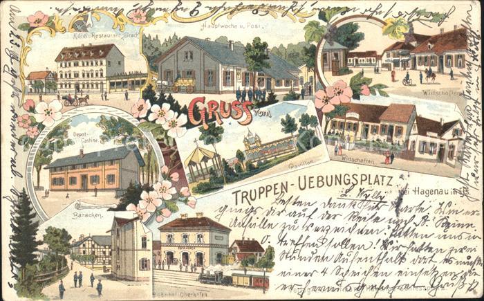 Hagenau Elsass Truppenübungsplatz Hotel Restaurant Hau