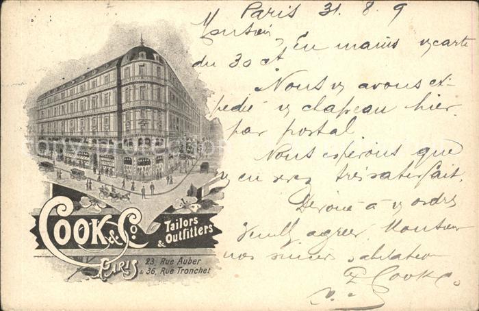 Paris Cook & Co Tailors Outfitters