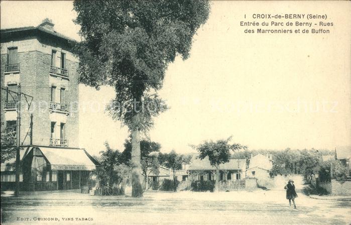 Croix de Berny Entree du Parc Rues des Marronniers et