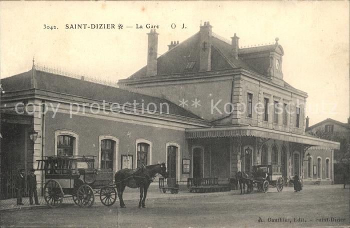 Saint-Dizier Haute-Marne La Gare Pferdekutsche