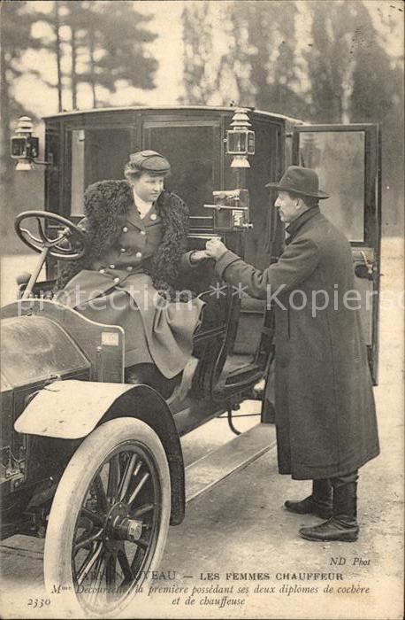 Paris Les Femmes Chauffeur Mme Decourcelle Automobil
