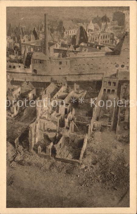 Merville Nord Marktplatz und Lys vom Kirchturm aus We