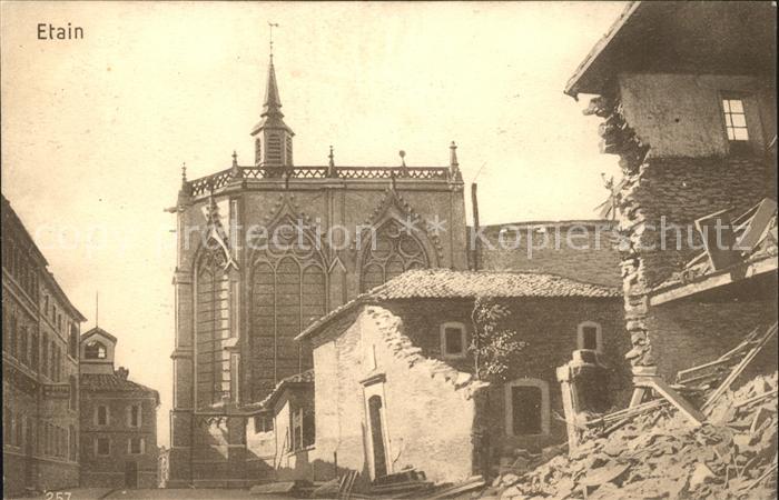 Etain en Ruines Grande Guerre Zerstörte Stadt