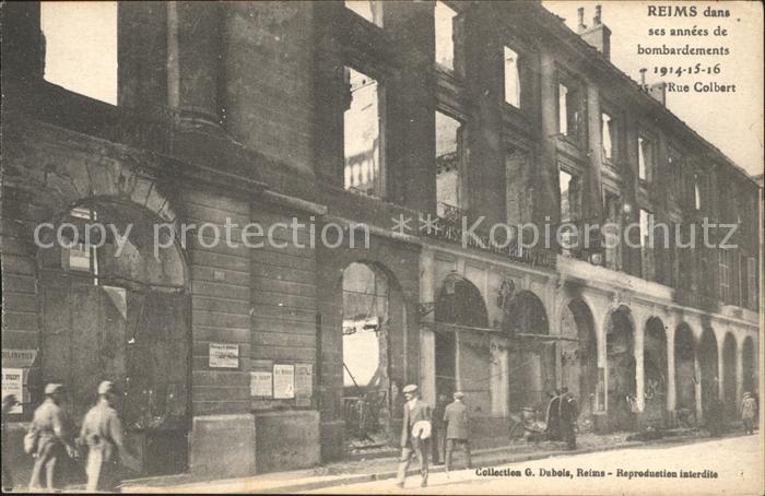 Reims Champagne Ardenne Ruines Bombardement Grande Guerre 1. We