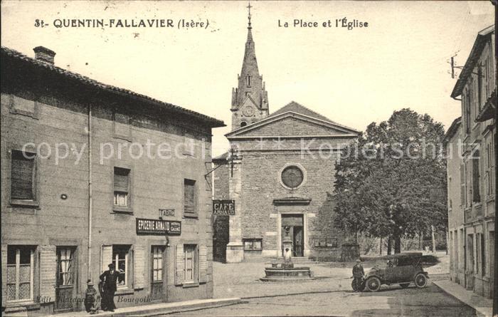 Saint-Quentin-Fallavier Place et l'Eglise