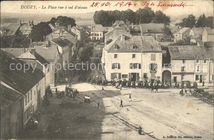 Douzy Place vue a vol d_oiseau Militaire