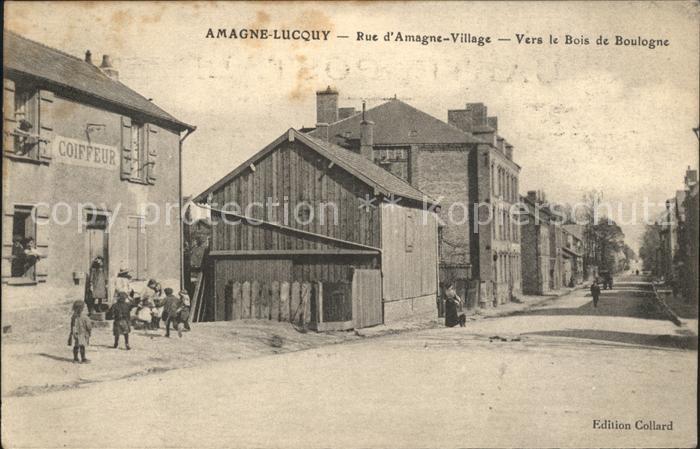 Lucquy Rue d_Amagne Village vers le Bois de Bo