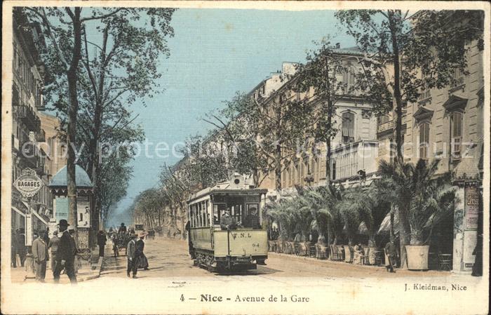 Nice Alpes Maritimes Avenue de la Gare Tram