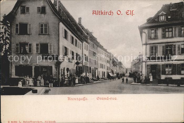 Altkirch Haut Rhin Elsass Kreuzgasse Grande Rue