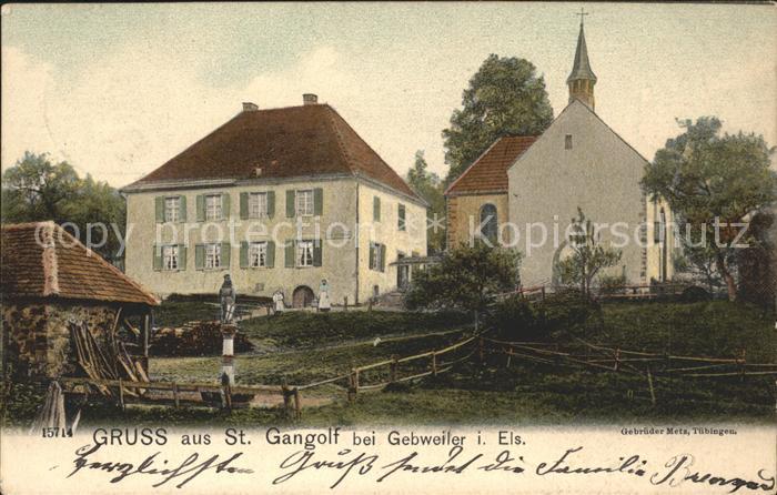 Saint Gangolf Partie an der Kirche