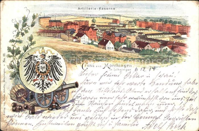 Moerchingen Artillerie Kaserne Wappen Kanone