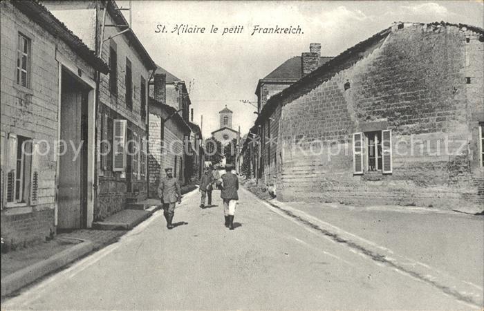 Saint-Hilaire-le-Petit Strassenpartie Kirche