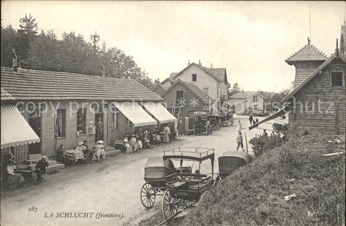 La Schlucht Dorfstrasse Kutsche