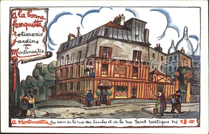 Montmartre Paris La bonne franquette rotisserie jardins