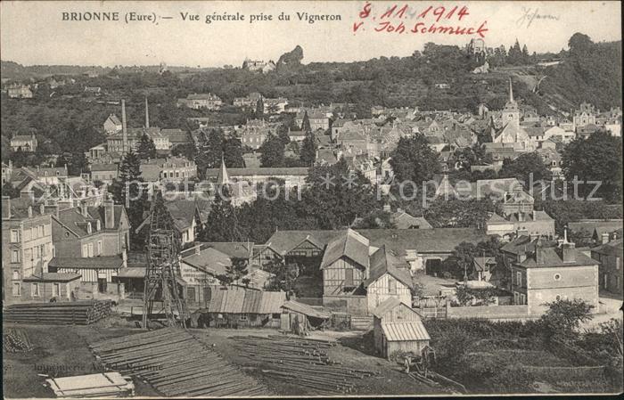 Brionne Vue generale prise du Vigneron