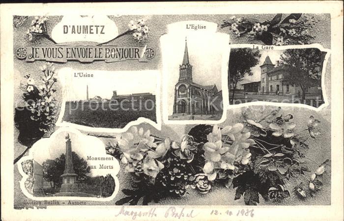 Aumetz Usine Eglise Gare Monument aux Morts Fl