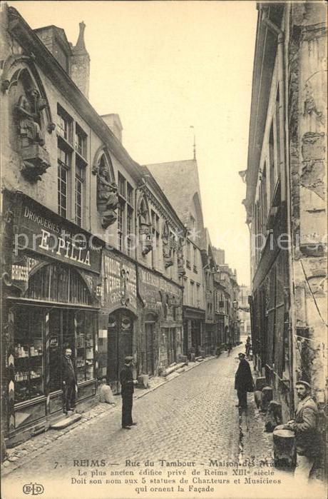 Reims Champagne Ardenne Rue du Tambour Maison des Musiciens