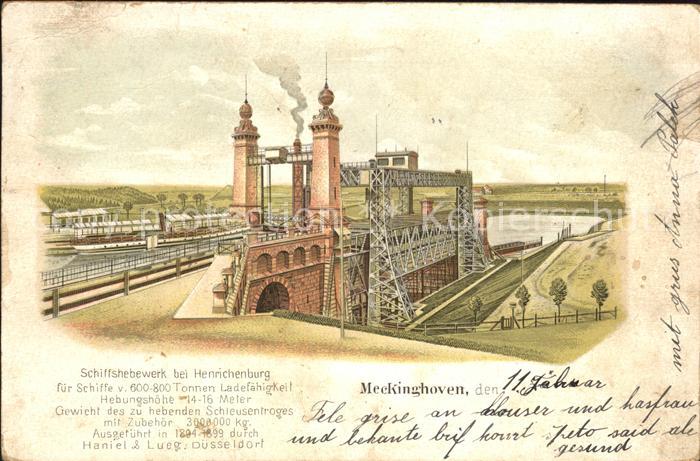 Meckinghoven Schiffshebewerk bei Henrichenburg