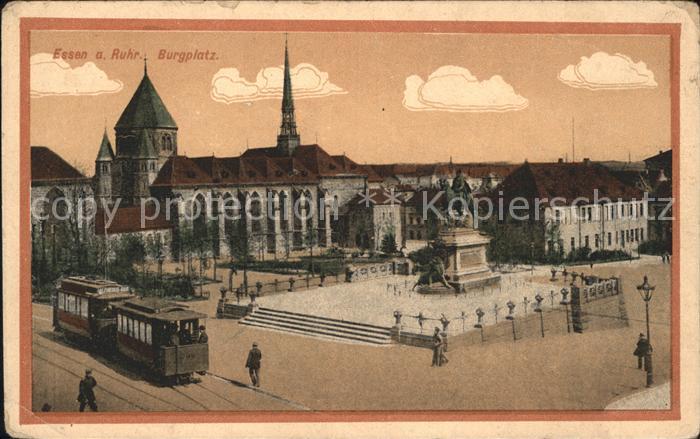 Essen Ruhr Burgplatz Strassenbahn