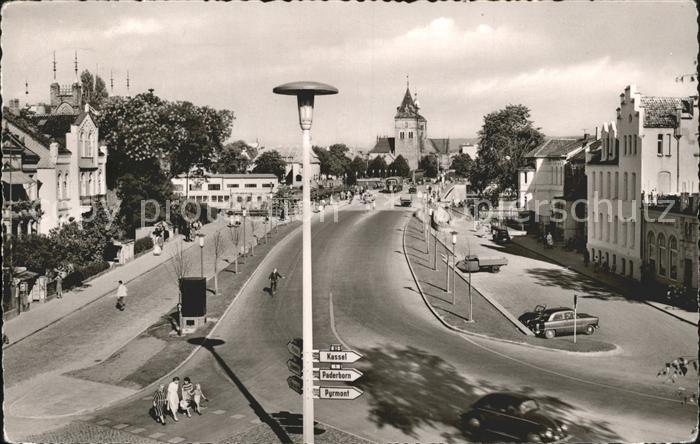 Hameln Weser Wasserbruecke mit Muenster