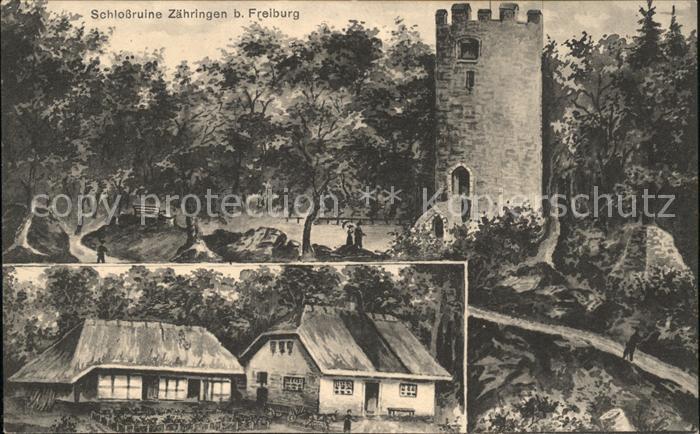 Zaehringen Freiburg Breisgau Schlossruine