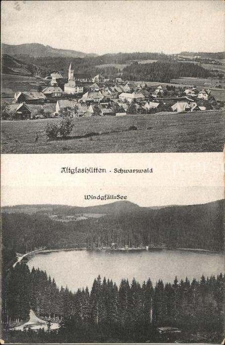 Altglashuetten Feldberg Schwarzwald mit Windgfaell-See