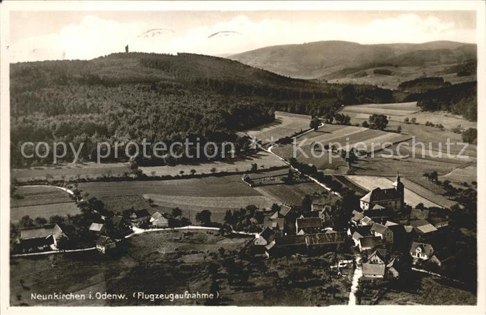 Neunkirchen Odenwald Fliegeraufnahme Gasthaus zum Rodenstein