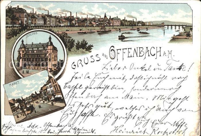 Offenbach Main Mainpartie Schloss Markt