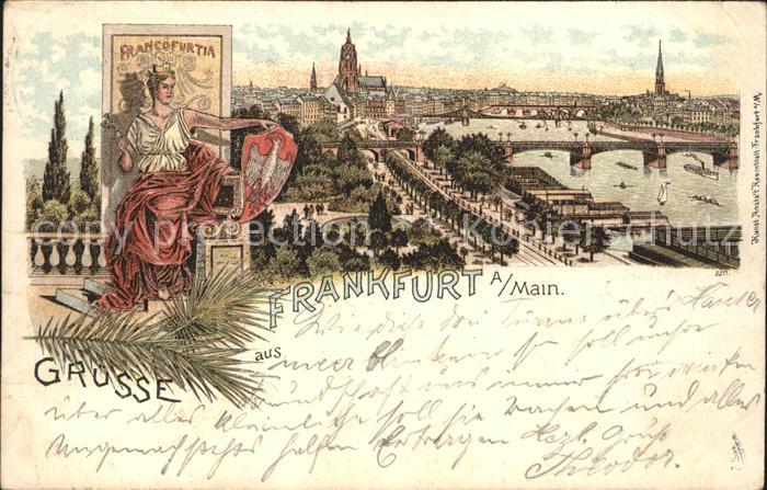 Frankfurt Main Mainpartie Bruecken