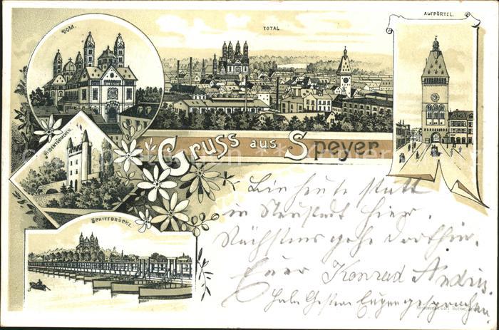 Speyer Rhein Dom Seebruecke