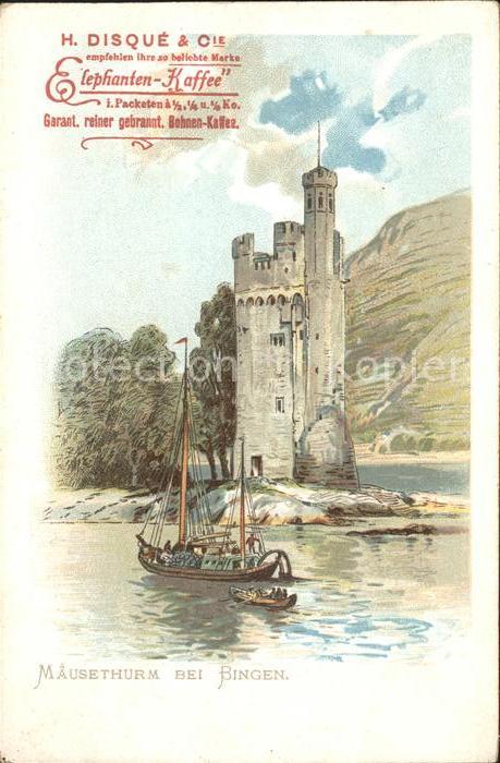 Bingen Rhein Maeuseturm Elephanten-Kaffee