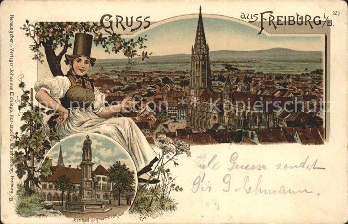 Freiburg Breisgau Muenster Berthold Schwarz-Denkmal