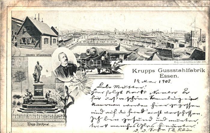 Essen Ruhr Krupps Gussstahlfabrik Denkmal