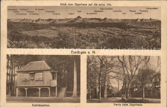Esslingen Neckar Bergpanorama Jaegerhaus Dulkhaeuschen