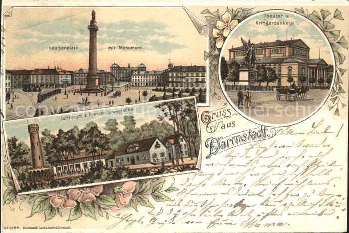 Darmstadt Theater Kriegerdenkmal Louisenplatz