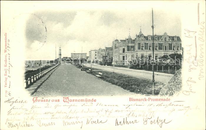 Warnemuende Ostseebad Bismarck-Promenade