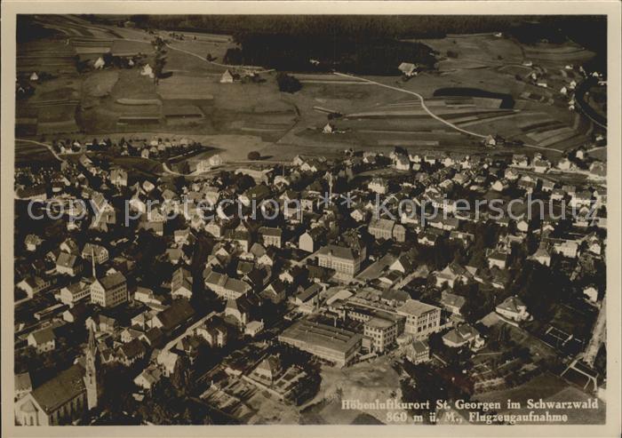 St Georgen Schwarzwald Fliegeraufnahme