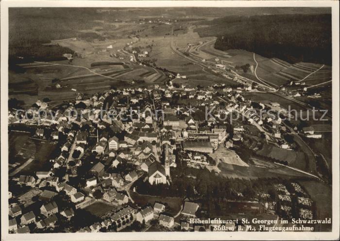 St Georgen Schwarzwald Fliegeraufnahme
