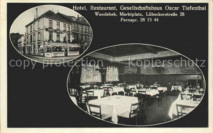 Wandsbek Hotel-Restaurant-Gesellschaftshaus Oscar Tiefenthal