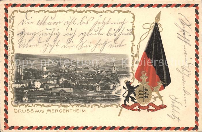 Bad Mergentheim Fahne Schwarz-Rot