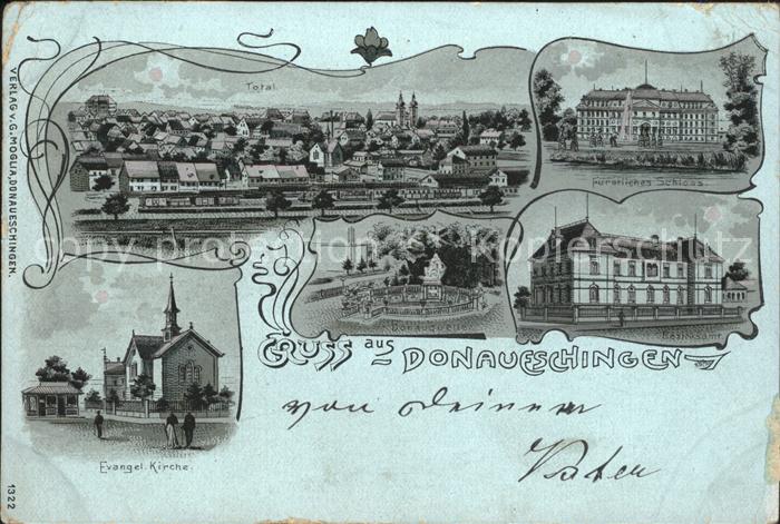 Donaueschingen Bezirksamt Fuerstliches Schloss Donauquelle