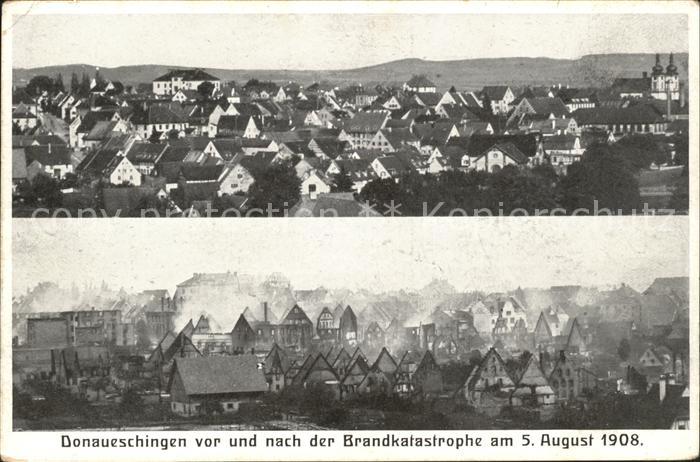 Donaueschingen Brandkatastrophe 5. August 1908